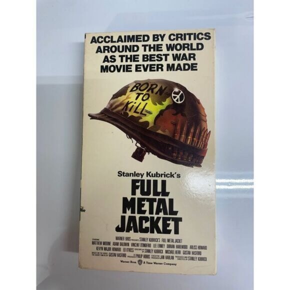 Vintage Full Metal Jacket VHS Action War Stanley Kubrick Warner Home Video - Picture 1 of 5